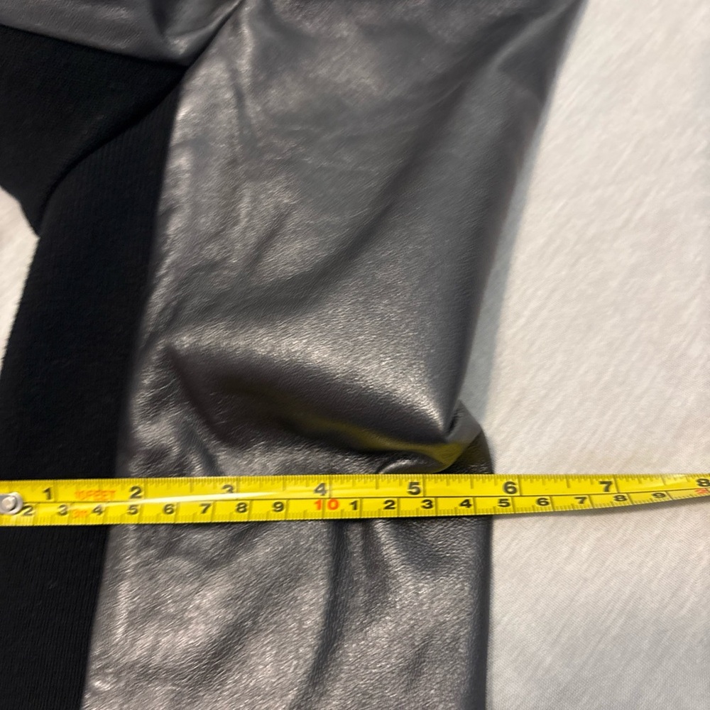 Trouve Soft Leather Moto Jacket Gunmetal Gray Stretch Women SZ Med Asymmetrical - Picture 12 of 16